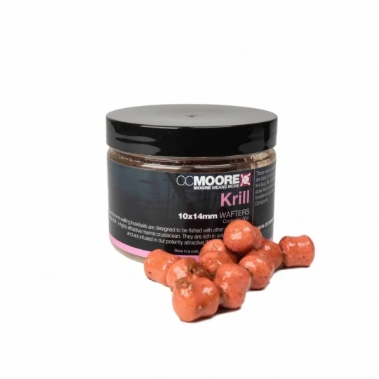 CC MOORE Krill Wafters 10x14mm - Glugged 3 CC MOORE Krill Wafters 10x14mm - Glugged