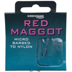 DRENNAN Onderlijnen Red Maggot Micro Barbed 35cm