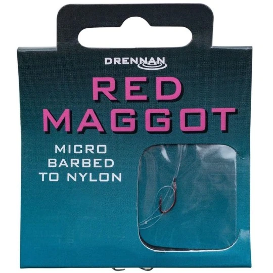 DRENNAN Onderlijnen Red Maggot Micro Barbed 35cm 3 DRENNAN Onderlijnen Red Maggot Micro Barbed 35cm