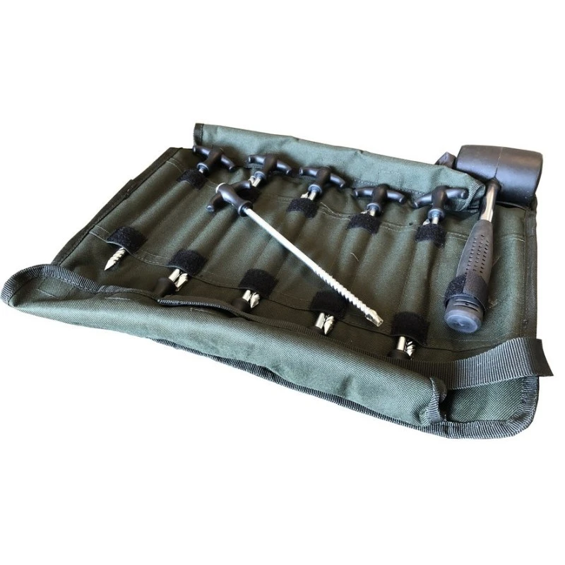GRIZZLY Bivvy Pegs (10st. + Hamer) 3 GRIZZLY Bivvy Pegs (10st. + Hamer)