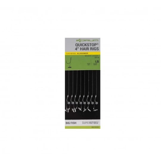 Korum Quickstop Barbed Hair Rigs 10cm 3 Korum Quickstop Barbed Hair Rigs 10cm