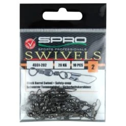 SPRO Barrel Swivel With Safety Snap